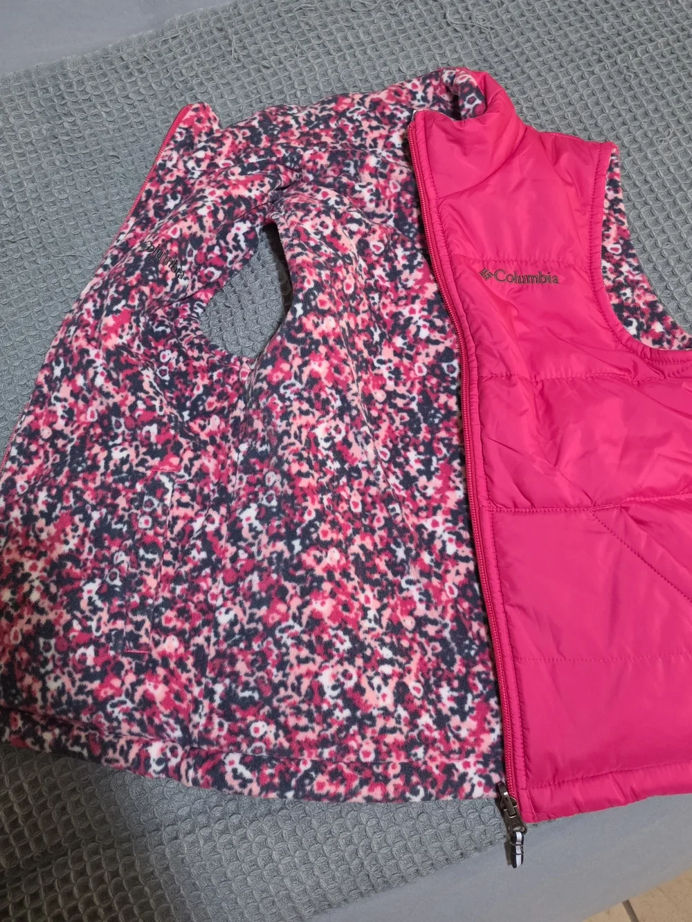 Columbia Neon Pink Quilted Puffer Vest